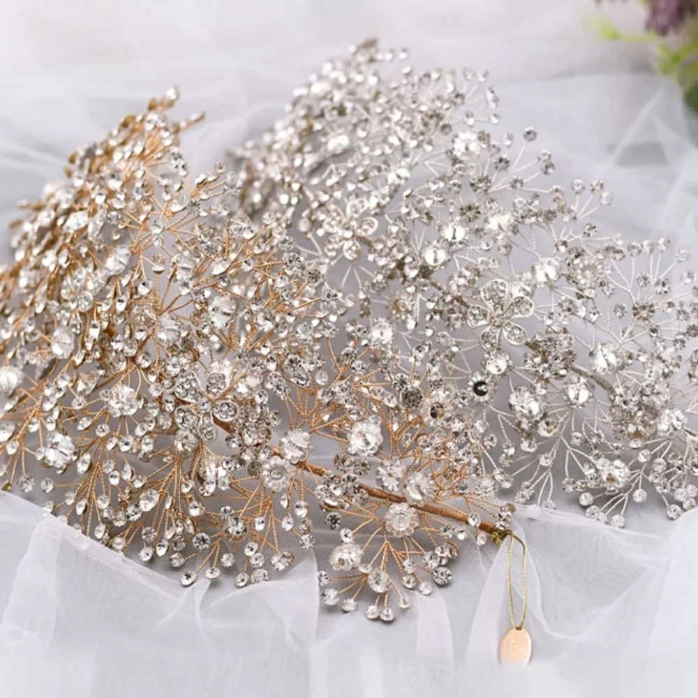 Wedding Special Occasion Crystal Head Band - Picture 3 of 5